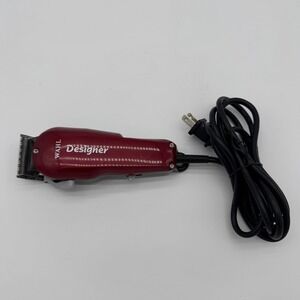 WAHL Model ST Professional‎ Designer Electric Corded Clippers Only Red Tested